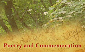 Poetry and Commemoration - April 2012